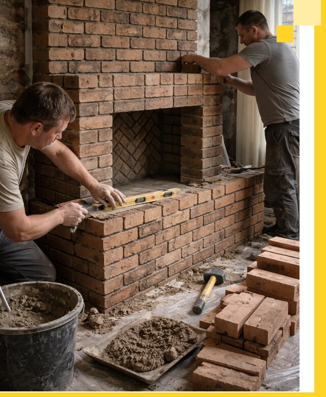 Изготовление и установка кирпичных каминов в Ломоносове