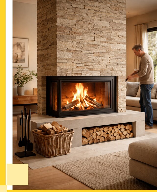 Дровяной камин под ключ в Ломоносове от 204900 р. | ЭриданЛмн