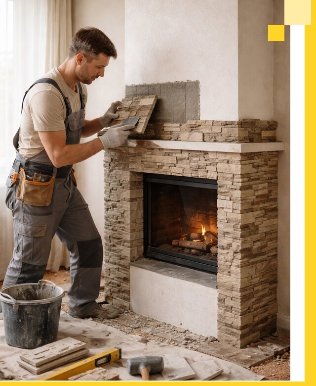 Изготовление и монтаж каминов для дома под ключ в Ломоносове