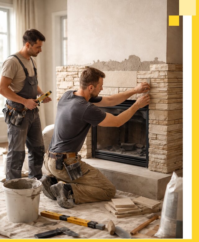 Установка и монтаж каминов для загородного дома в Ломоносове