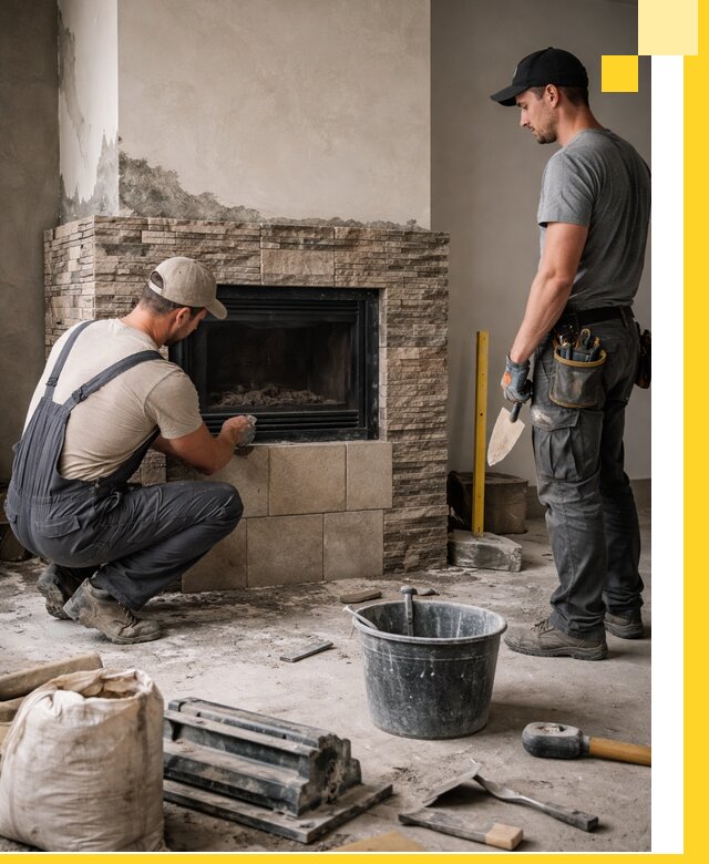 Камины под ключ в Ломоносове: проект, изготовление и монтаж