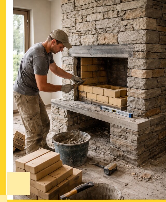 Кладка каминов и камина в Ломоносове от 25613 р. ЭриданЛмн