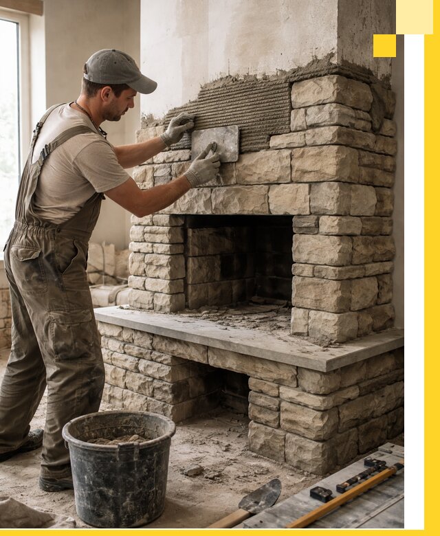 Строительство каминов под ключ в Ломоносове от проектирования до монтажа