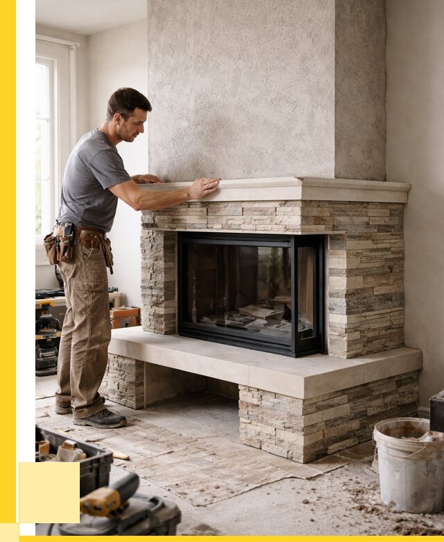 Изготовление каминов под ключ в Ломоносове от 153675 р. | ЭриданЛмн