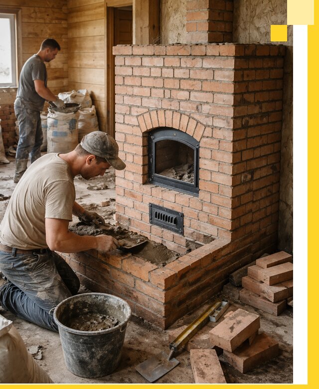 Профессиональное строительство печей в Ломоносове под ключ