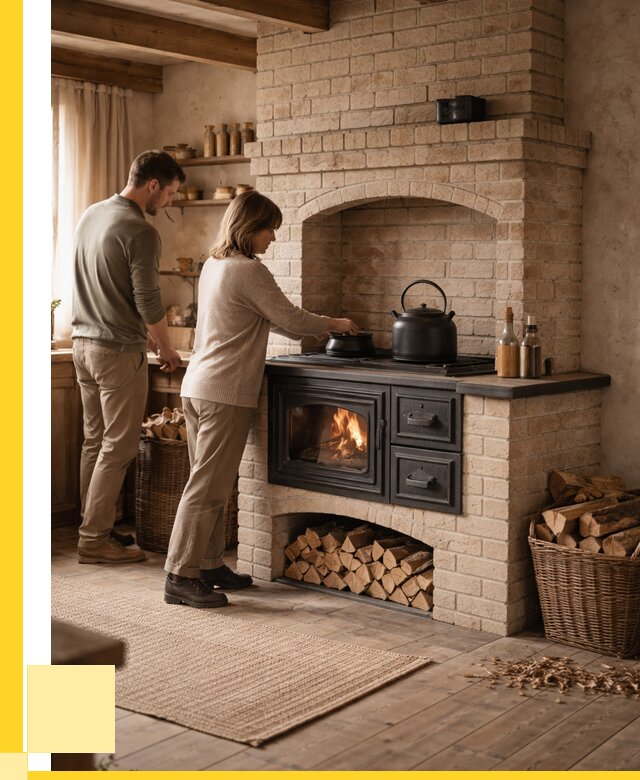 Печи с плитой в Ломоносове от 46103 р. | ЭриданЛмн — кирпичная печь