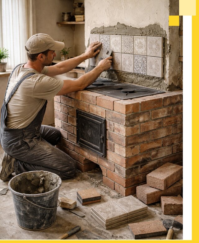 Печи с плитой на заказ монтаж гарантия и сервис в Ломоносове