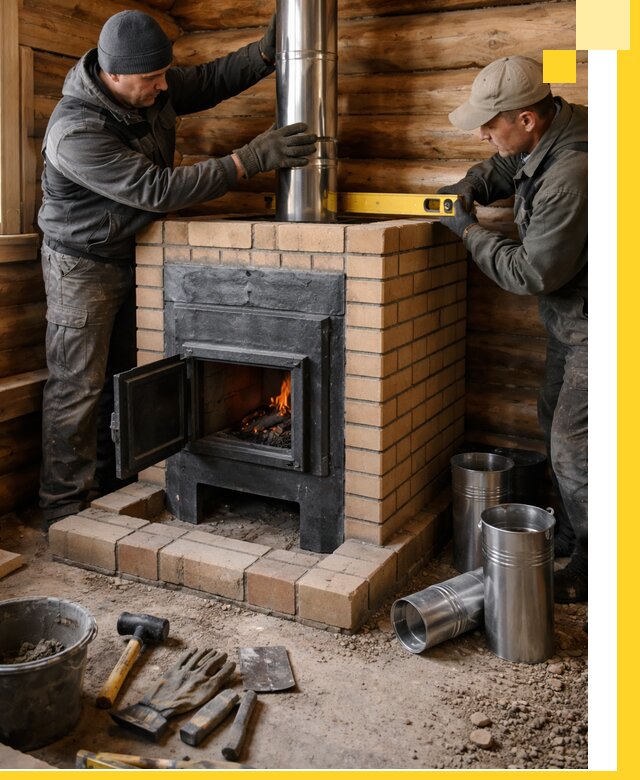 Проектирование, изготовление и установка банных печей в Ломоносове