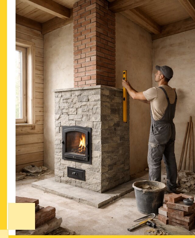 Печи и дымоходы под ключ в Ломоносове от 46103 р., ЭриданЛмн