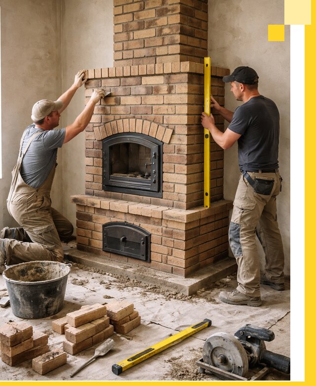 Продажа и установка печей и каминов для дома под ключ в Ломоносове