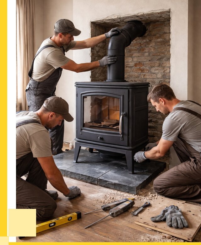 Монтаж печи камина в частном доме в Ломоносове от 25613 р. | ЭриданЛмн