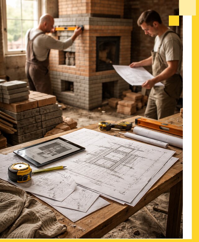 Проекты печей и каминов с индивидуальным дизайном в Ломоносове