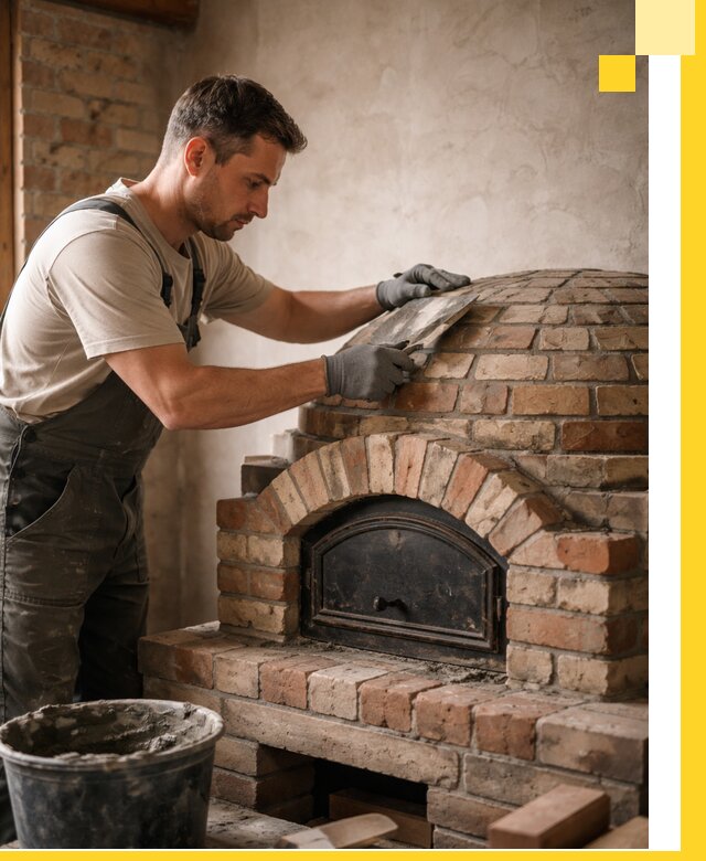 Изготовление и монтаж помпейских печей на заказ в Ломоносове