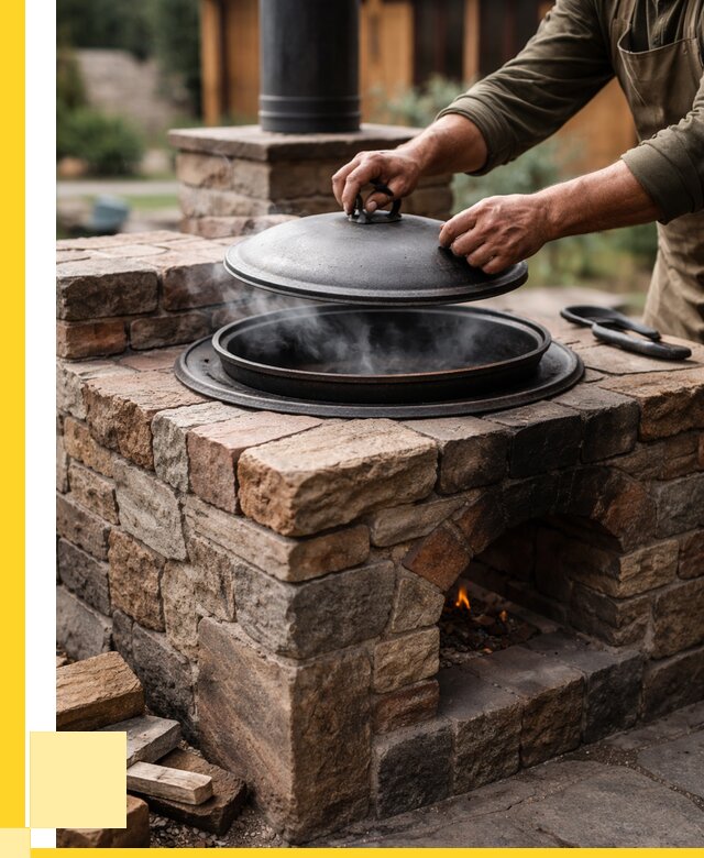 Печи для казана в Ломоносове по цене от 18441 р. | ЭриданЛмн