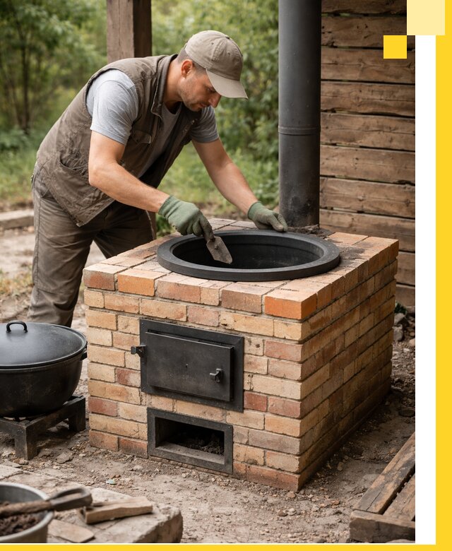 Изготовление и установка печей для казана в Ломоносове под ключ