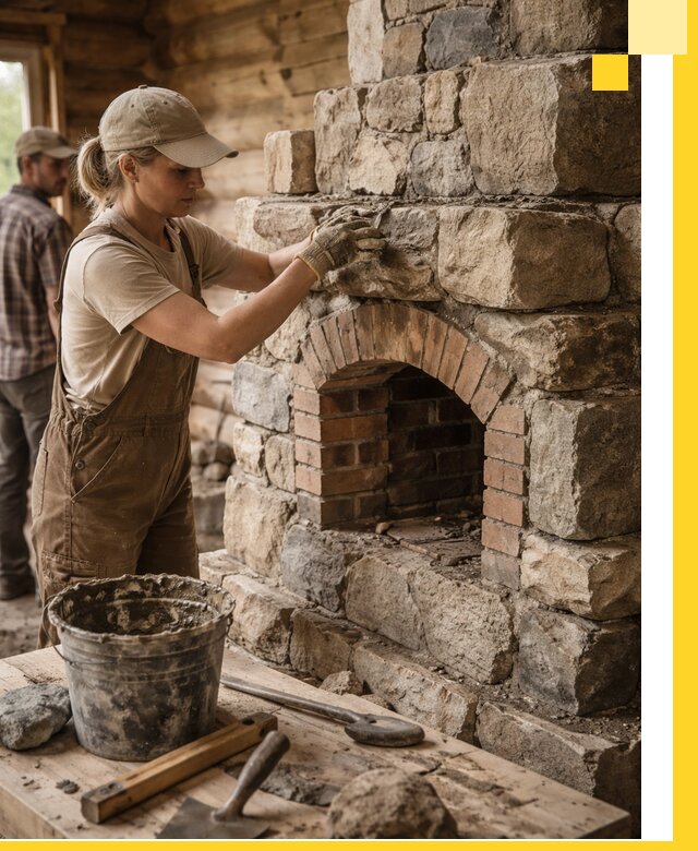 Каменные печи на заказ и монтаж в Ломоносове, долговечные решения