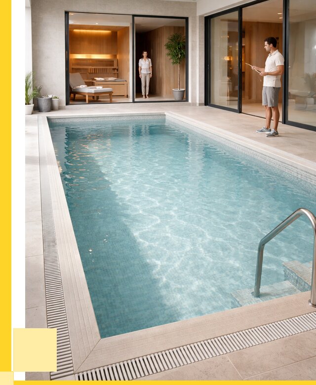 Отделка бассейна пленкой ПВХ в Ломоносове от 3586 р. - ЭриданЛмн