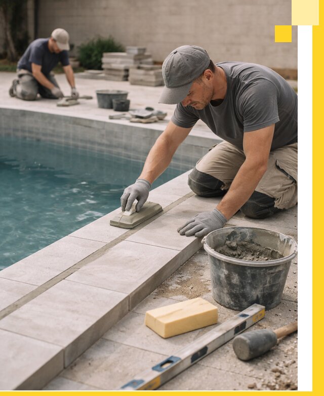 Отделка бассейнов в Ломоносове: декоративная отделка и гидроизоляция