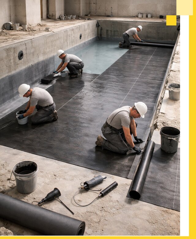 Профессиональная гидроизоляция бассейнов и чаш в Ломоносове под ключ