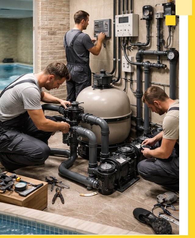 Комплексное оборудование для бассейнов под ключ в Ломоносове