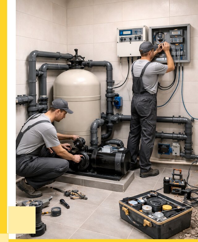 Монтаж оборудования для бассейнов в Ломоносове от 40980 р. | ЭриданЛмн