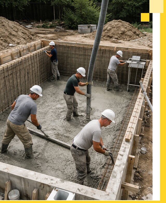 Строительство бетонных бассейнов под ключ в Ломоносове