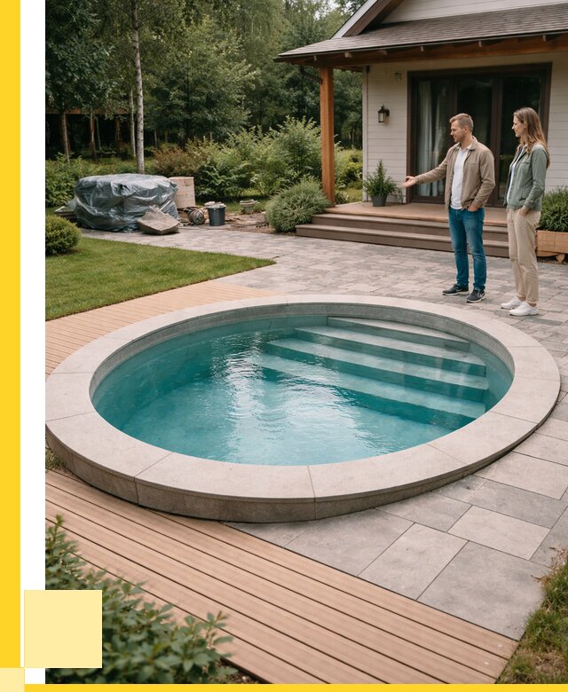 Бассейн на даче под ключ в Ломоносове от 204900 р., ЭриданЛмн