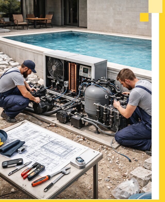 Проектирование и монтаж бассейнов с подогревом в Ломоносове