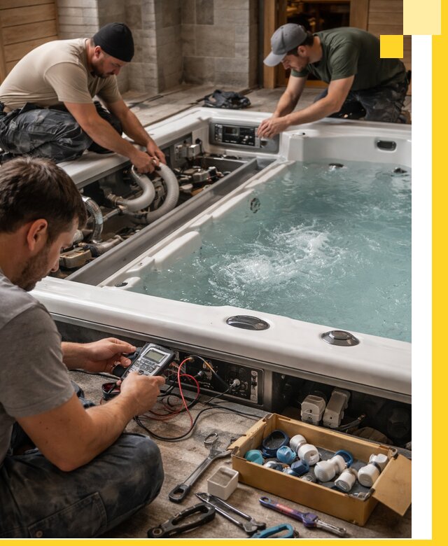 Гидромассажные бассейны под ключ в Ломоносове, дизайн и монтаж