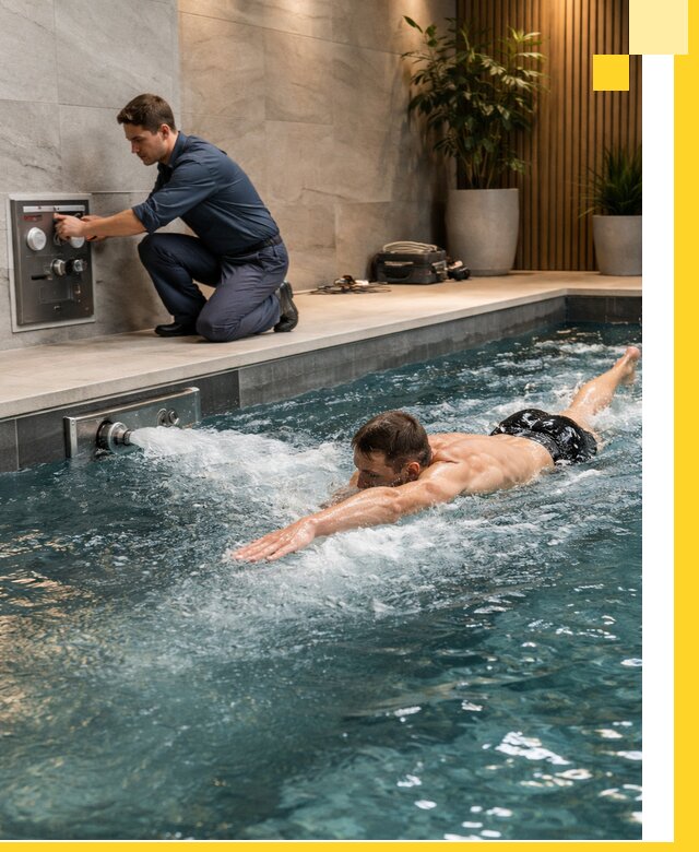 Проектирование и монтаж бассейнов с противотоком в Ломоносове