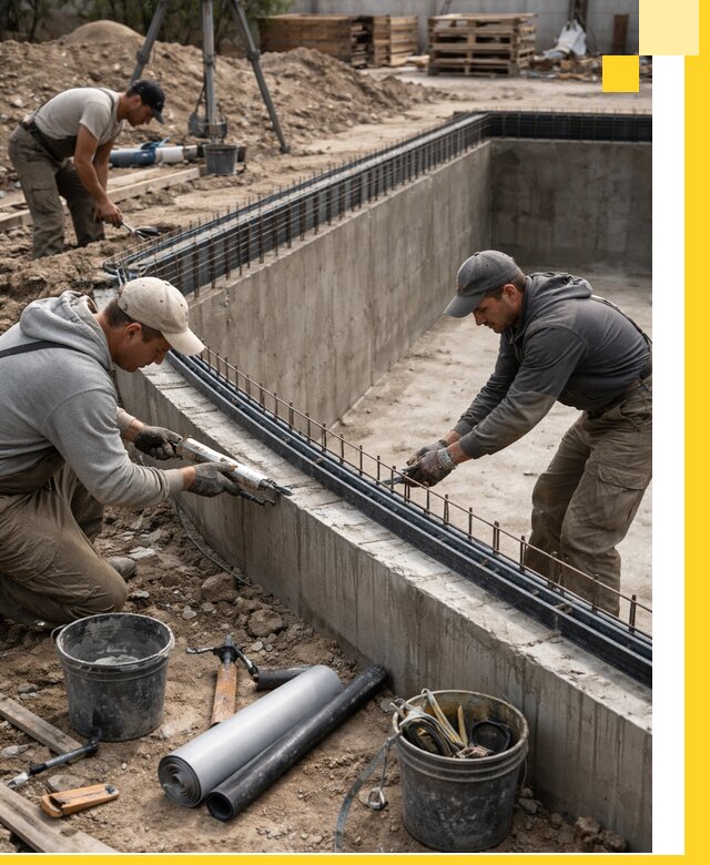 Качественный монтаж чаши бассейна в Ломоносове под ключ с гарантией