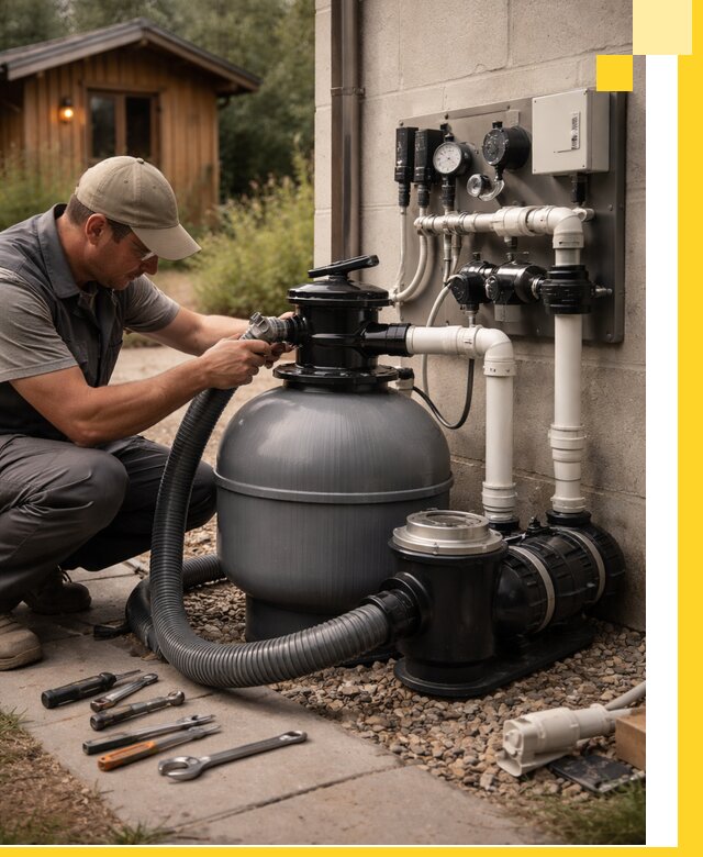 Продажа и монтаж фильтров и насосов для бассейнов в Ломоносове