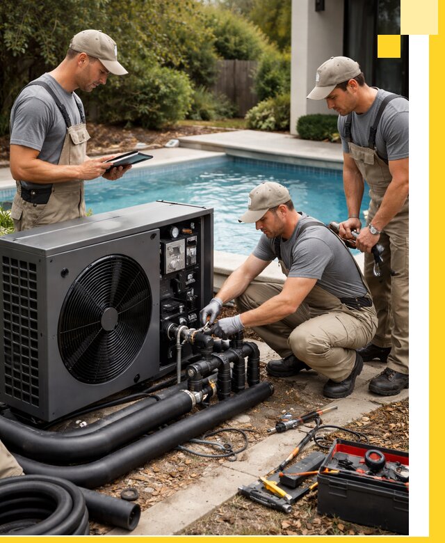 Проектирование и установка тепловых насосов для бассейнов в Ломоносове