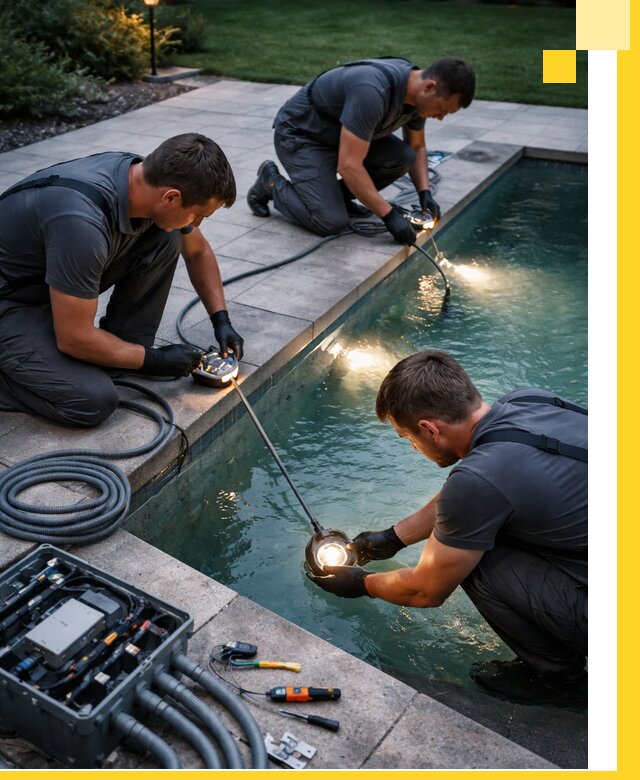 Профессиональное освещение бассейнов в Ломоносове: дизайн и монтаж