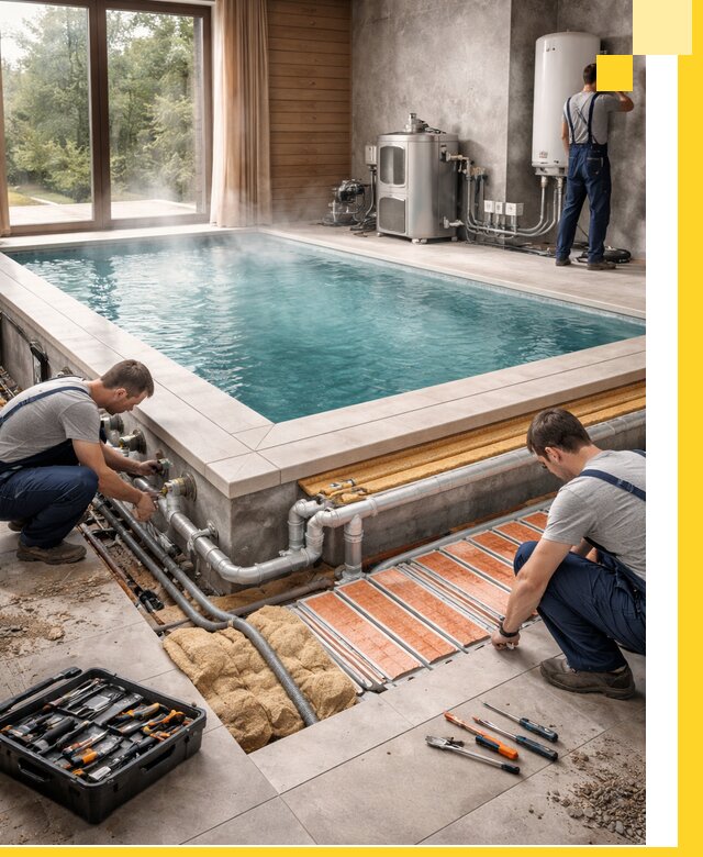 Проектирование и строительство тёплых бассейнов в Ломоносове