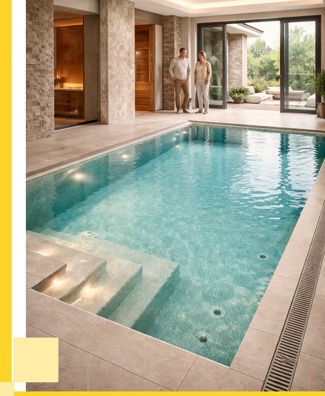 Бассейн во дворе в Ломоносове: проект, отделка от 1229400 р. | ЭриданЛмн