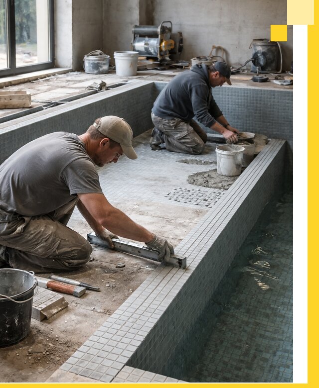 Строительство бассейна в частном доме в Ломоносове под ключ