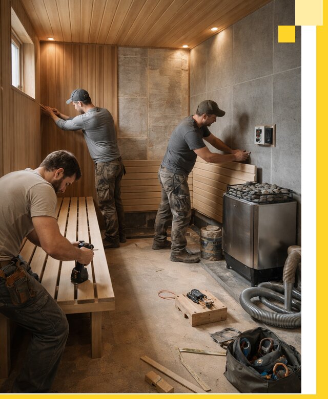 Сауны под ключ в Ломоносове, проектирование, строительство, отделка