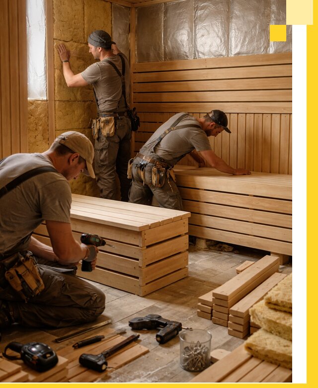 Профессиональное строительство саун под ключ в Ломоносове