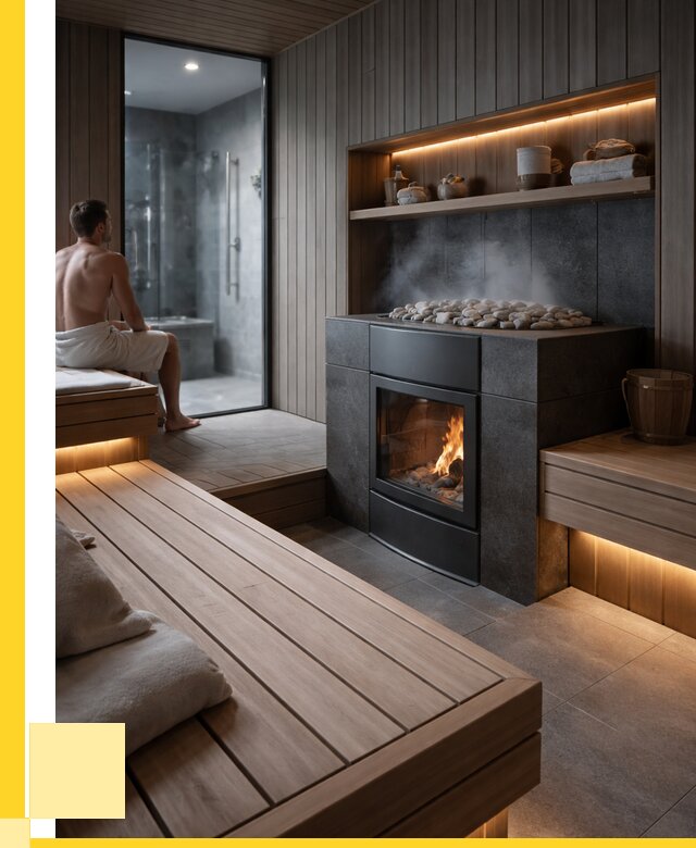 Проект сауны в частном доме в Ломоносове от 35858 р. | ЭриданЛмн