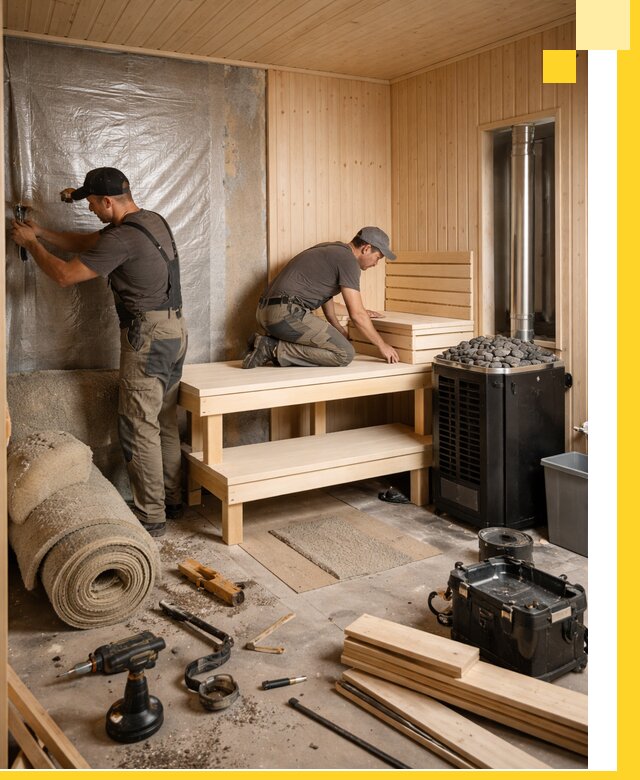 Проекты саун под ключ в Ломоносове дизайн и строительство