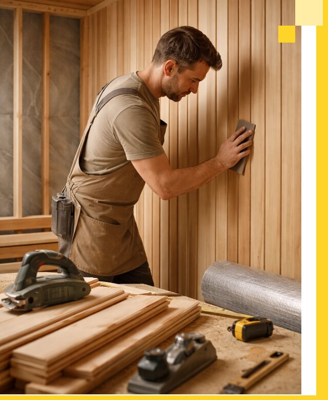 Профессиональная отделка саун и парных под ключ в Ломоносове