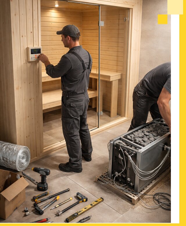 Поставка, установка и монтаж электрических саун в Ломоносове