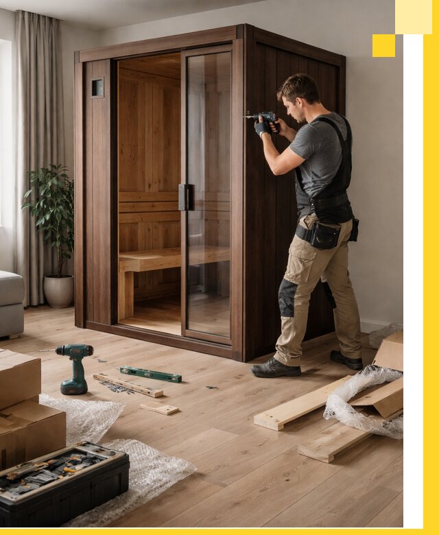 Установка и производство мини саун под ключ в Ломоносове