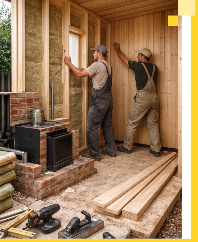 Строительство и установка дачных саун под ключ в Ломоносове