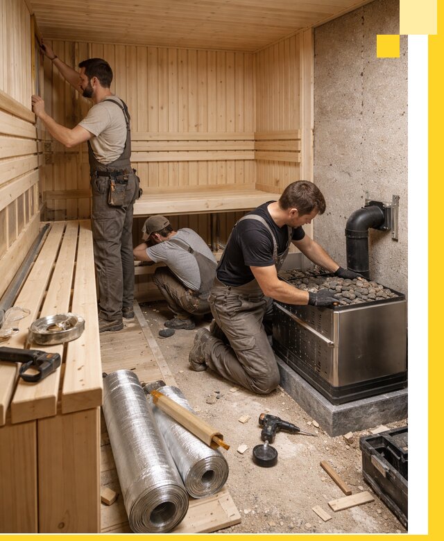 Индивидуальные сауны на заказ в Ломоносове под ключ, проект и монтаж