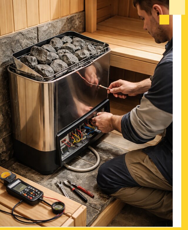 Продажа и установка электрокаменок для саун в Ломоносове