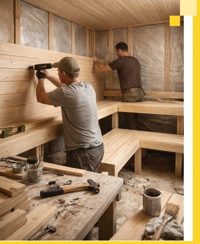 Профессиональная отделка бань и саун под ключ в Ломоносове