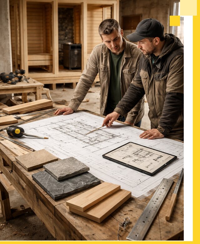 Проекты бань под ключ и планы строительства в Ломоносове