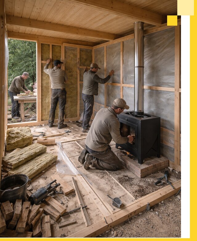 Профессиональный монтаж бань под ключ в Ломоносове для дома